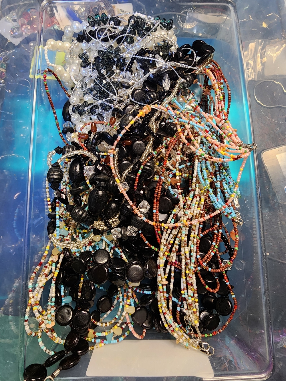 1lb Aceylic Assorted Beaded Necklaces - Multicolor All Wearable J092526-0